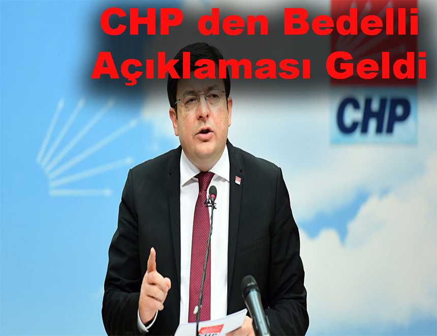 CHP Cephesinden Bedelli Askerlik Açıklaması!