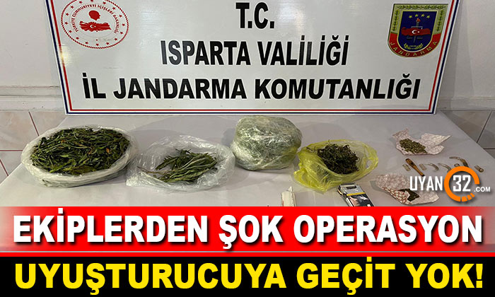 Isparta’da Şok Uyuşturucu Operasyonu: 3 Gözaltı