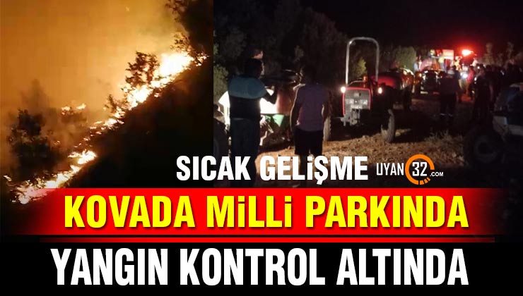 Kovada Milli Parkında Yangın Kontrol Altına Alındı