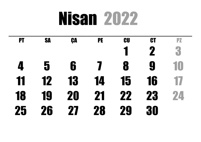 Takvim-2022-Nisan