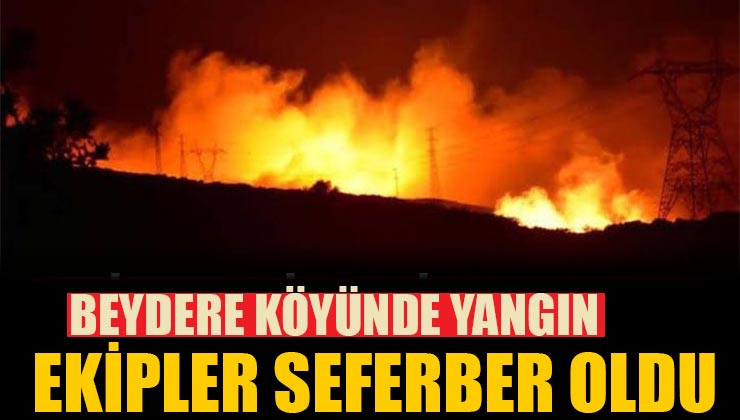 Beydere Köyünde korkunç yangın!