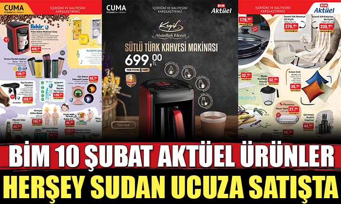 BİM 10 Şubat 2023 Aktüel Kataloğu Yayınlandı! Sütlü Türk Kahvesi Makinesi Uygun Fiyata Sizlerle Olacak!
