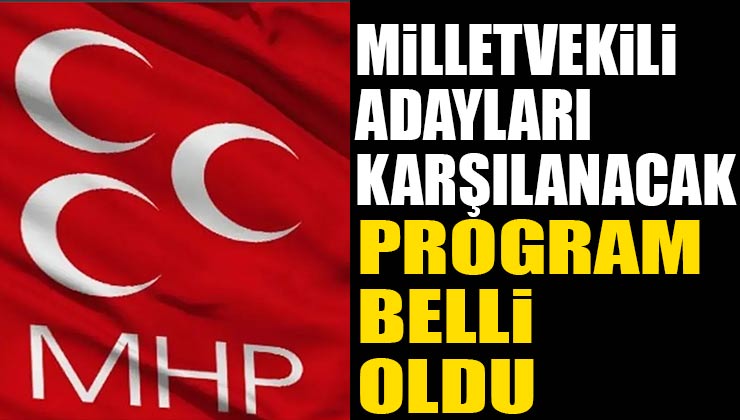 MHP Milletvekili adayları karşılama programı