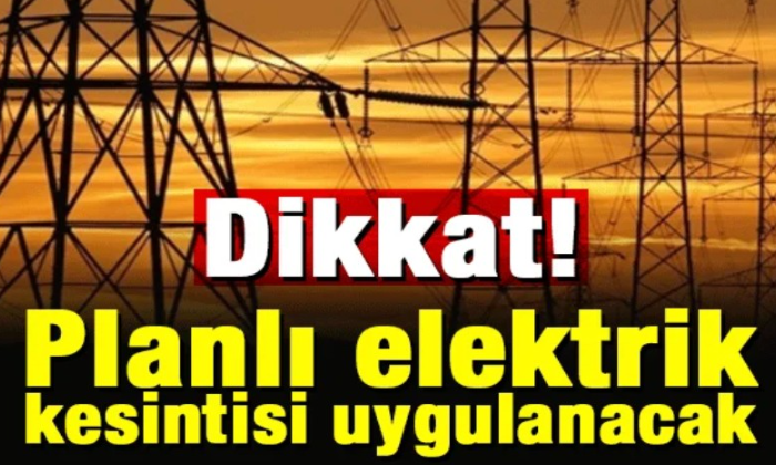 Isparta genelinde planlı elektrik kesintisi yapılacak!