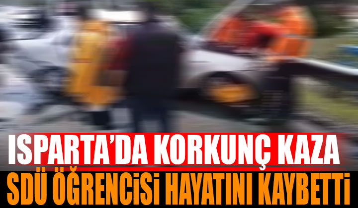 Isparta Antalya Yolunda Korkunç Kaza 1 Ölü