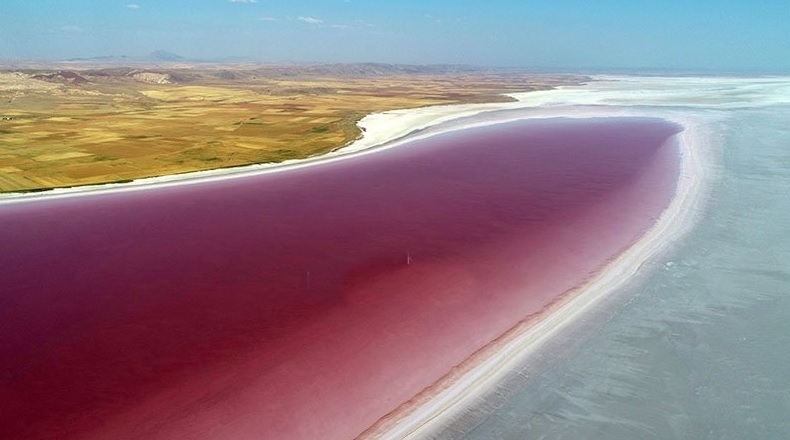 Tuz Gölü Kırmızıya Boyandı