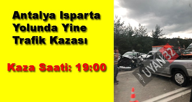 Antalya Yolunda Trafik Kazası