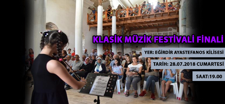 Eğirdir Klasik Müzik Festivali Final Konseri Cumartesi