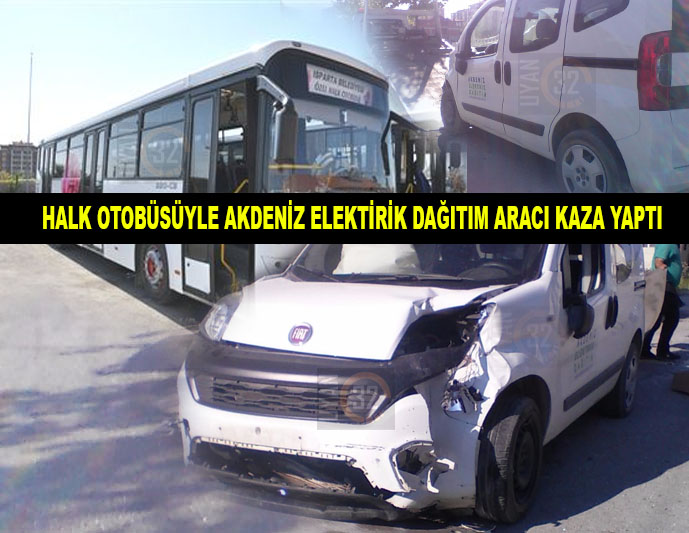Halk Otobüsü Kaza Yaptı: 2 Yaralı