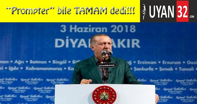 “Prompter” Sustu, Erdoğan’da Sustu