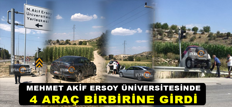 Burdur Mehmet Akif Ersoy Üniversitesi’nde Yaralamalı Kaza