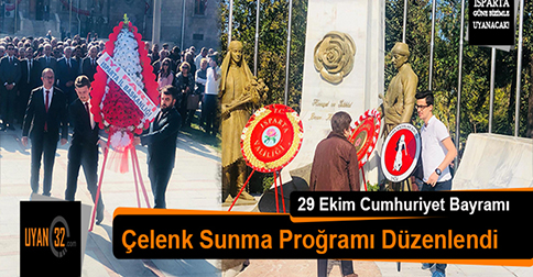 29 Ekim Cumhuriyet Bayramı Çelenk Sunma Proğramı Düzenlendi