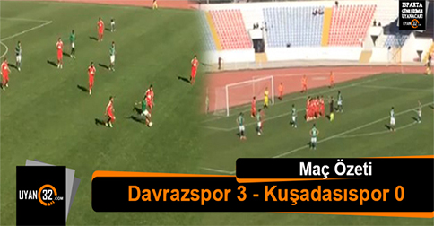 Isparta Davrazspor 3 Kuşadasıspor 0 Maç Özeti