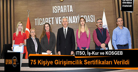 ITSO, İş-Kur ve KOSGEB İşbirliğinde Girişimcilik Sertifikaları Verildi