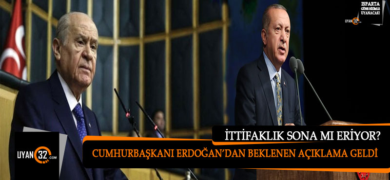 Cumhurbaşkanı Erdoğan’dan İttifak Konusunda Beklenen Açıklama Geldi