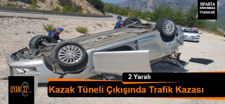 Kazak Tüneli’nde Trafik Kazası: 2 Yaralı