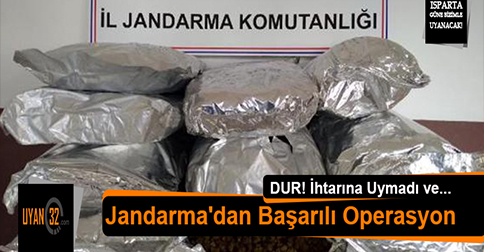Jandarma’dan Başarılı Operasyon: 50 Kilo Skunk Ele Geçirildi