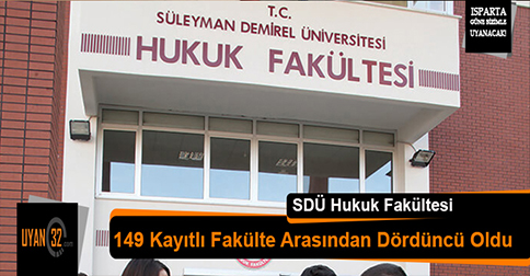 SDÜ Hukuk Fakültesi, Uzmanlık Sınavında 149 Fakülte İçinde 4. Oldu