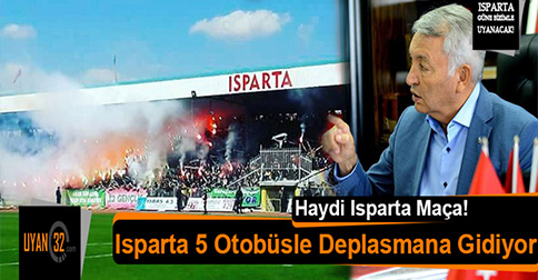 Isparta 5 Otobüsle Manavgat Belediyespor Deplasmanına Gidiyor