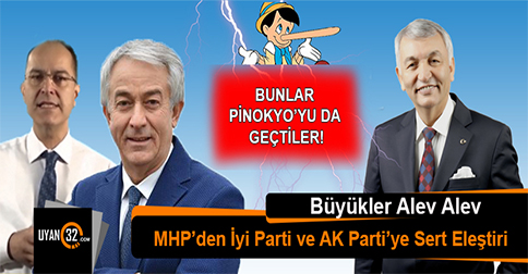 ISPARTA MHP Yönetiminden AK Parti VE İyi Parti Yönetimine Ağır Eleştiri, “BUNLAR PİNOKYO’YU DA GEÇTİLER!”