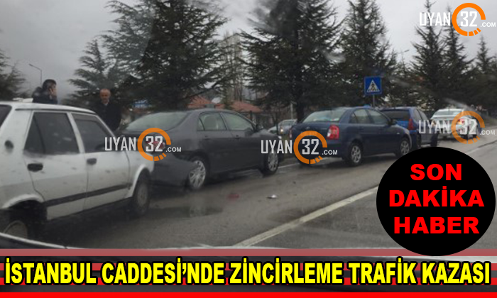 İstanbul Caddesi’nde Zincirleme Trafik Kazası