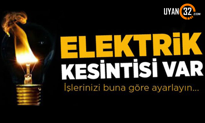 Isparta’da 3 Nisan Çarşamba Günü Planlı Elektrik Kesintisi Olacak