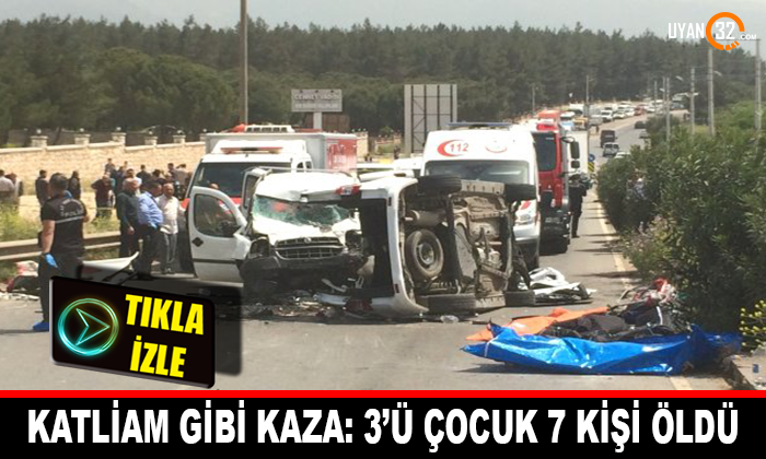 İzmir’de Katliam Gibi Kaza: 3’ü Çocuk 7 Kişi Öldü