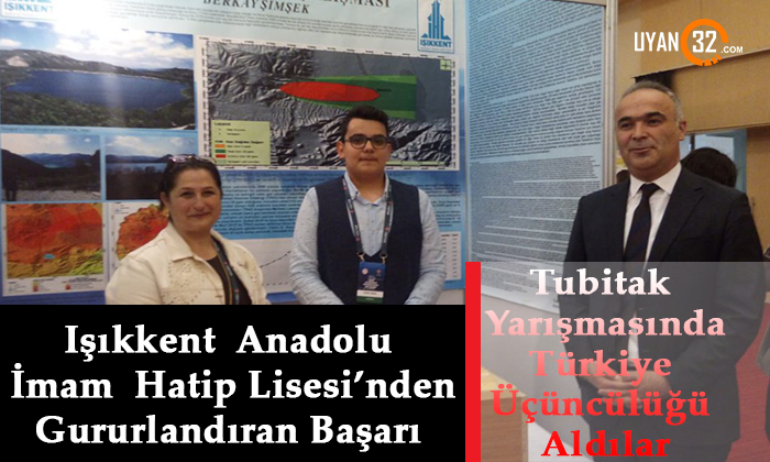 Tübitak 50. Liselerarası Proje Yarışmasında Türkiye Üçüncülüğü