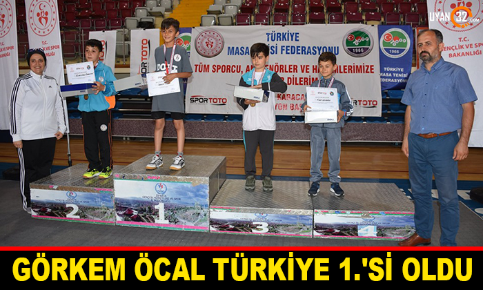 Görkem Öcal Türkiye 1.’si Oldu