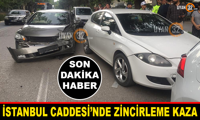 İstanbul Caddesi’nde Zincirleme Trafik Kazası