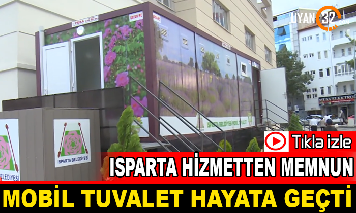 Isparta Belediyesi’nden Mobil Tuvalet Hizmeti