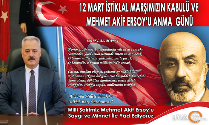 Vali Seymenoğlu’ndan İstiklal Marşı ve Mehmet Akif günü mesajı