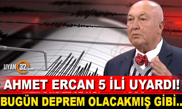 Prof. Dr. Ahmet Ercan 5 İlimizi Uyardı! Bugün Deprem Olacakmış Gibi…