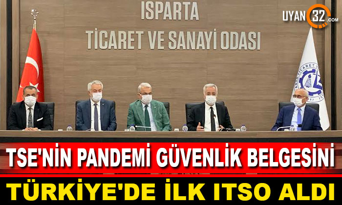 TSE’nin Pandemi Güvenlik Belgesini Türkiye’de İlk ITSO Aldı