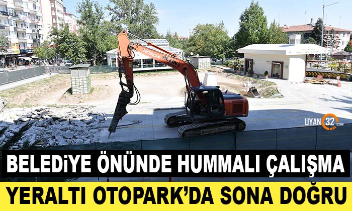 Isparta Belediyesi Önü Yeraltı Otoparkı Güçlendirmesinde Sona Geliniyor..!