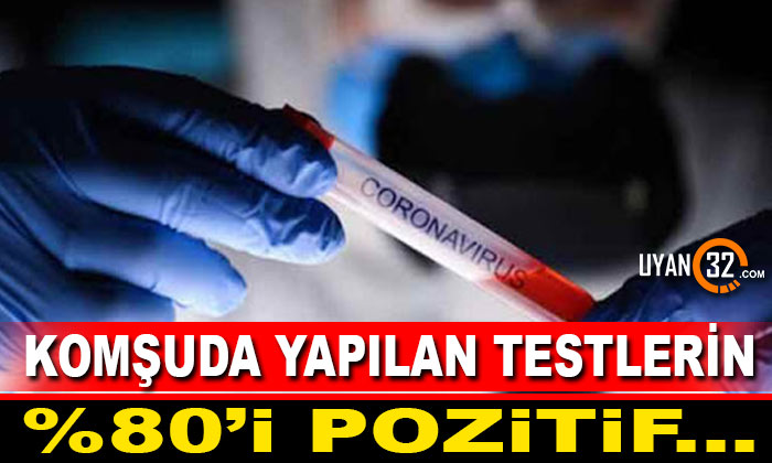 Burdur’da Koronavirüs Testlerinin Yüzde 80’i Pozitif…