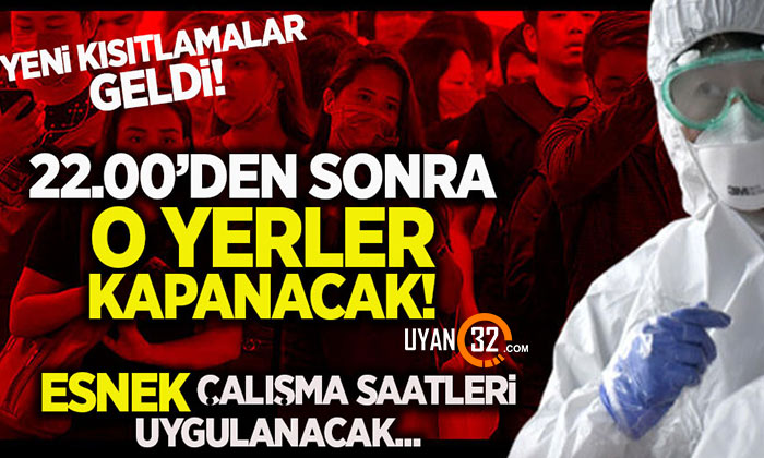 Erdoğan Yeni Kısıtlamaları Duyurdu! 22.00’den Sonra Yasaklandı