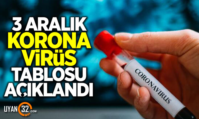 Sağlık Bakanı Fahrettin Koca 3 Aralık Koronavirüs Tablosu Açıklandı