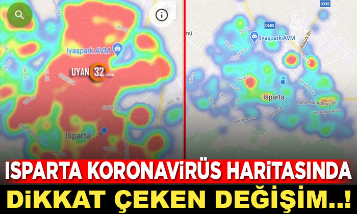 Isparta Korona Haritasında Dikkat Çeken Değişim; Tedbirler İşe Yaradı..!