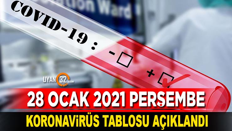 Türkiye’de 28 Ocak 2021 Koronavirüs Tablosu Açıklandı