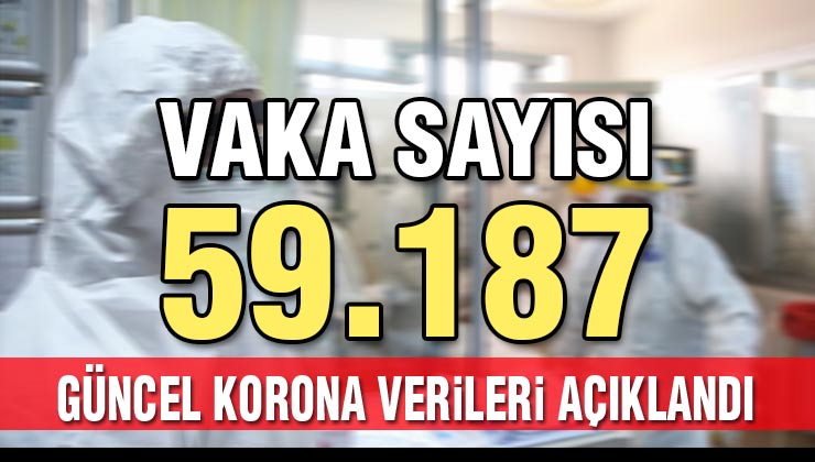 Türkiye’de son 24 saatte 59.187 yeni vaka!
