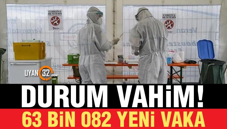Türkiye’de Son 24 Saatte 63.082 Yeni Vaka Tespit Edildi!