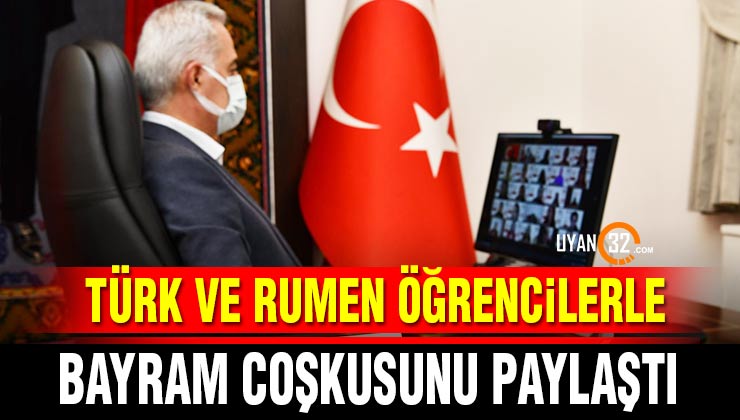 Vali Seymenoğlu Bayram Coşkusunu Türk ve Rumen Öğrencilerle Paylaştı