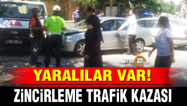 Isparta Yedişehitler Mahallesinde Zincirleme Trafik Kazası