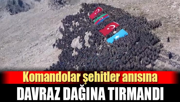 Mehmetçik “Komando Marşı” Eşliğinde Davraz Dağı’na Tırmandı