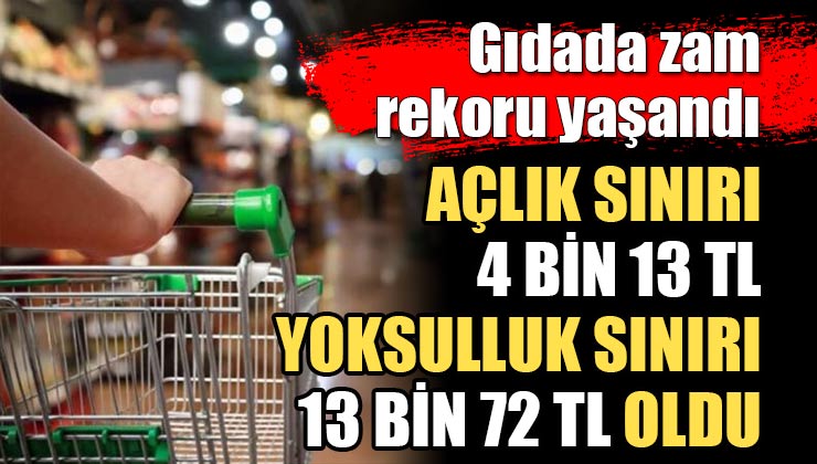 Türk-İş verileri açıkladı: Gıdada zam rekoru yaşandı
