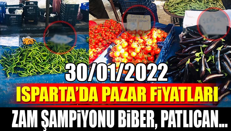 Isparta’da Pazar Fiyatları Cep Yakıyor! Zam Şampiyonu Biber, Patlıcan’nın Kilosu 30 TL