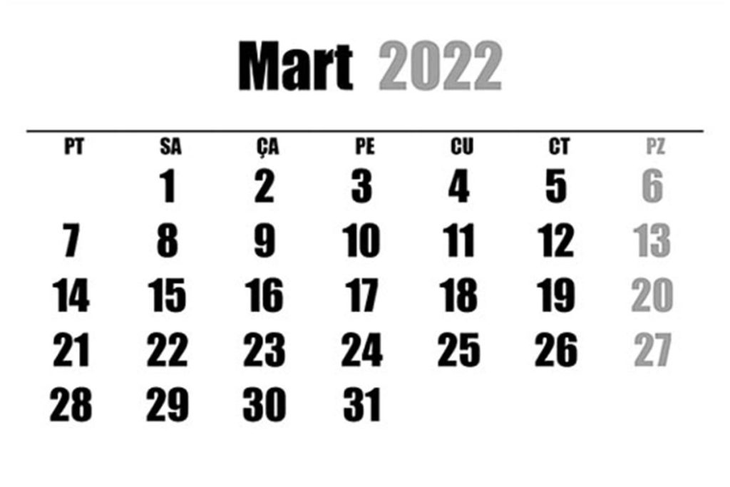 Mart Ayının Önemli Günleri 2022