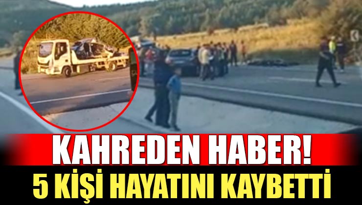 Kahreden Haber! Isparta Konya Yolunda Trafik Kazası! 5 Kişi Hayatını Kaybetti…