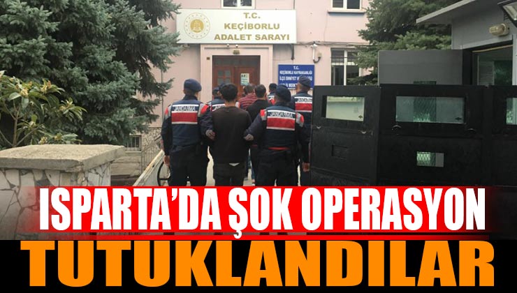 Isparta’da Uyuşturucu Operasyonu 4 Tutuklama
